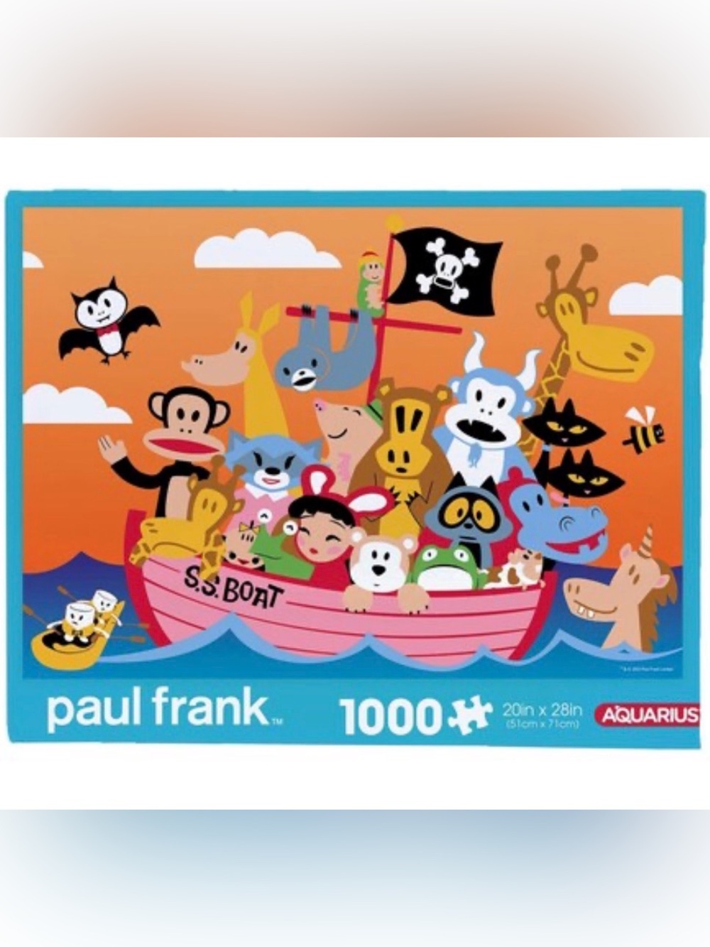 Aquarius Puzzles Paul Frank Pirate Ship 1000
Piece Jigsaw Puzzle NEW SEALED BOX